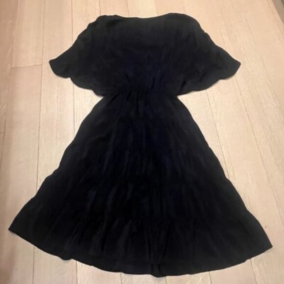 TUCKER Midi Off the Shoulder (or on!) Dress - Black - Size Medium - Picture 7 of 8